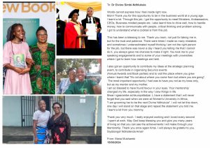 Tribute to Maria Mushambi